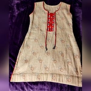 Women's Pakistani Indian Bohemian Bollywood Tunic Kurti Top Vintage